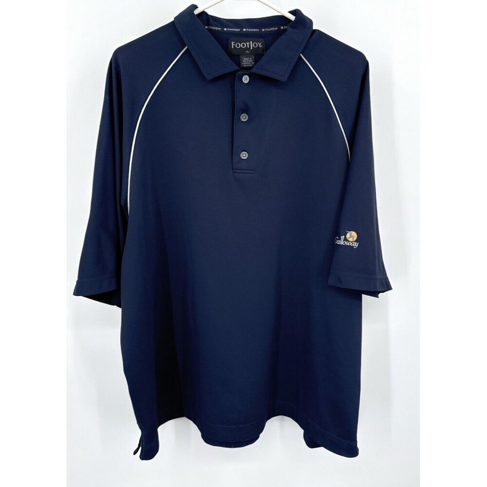 Vintage FootJoy FJ Blue Galloway Short‎ Sleeve Golf Polo Shirt sz XL